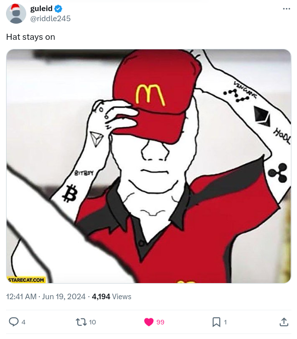 Meme tagged crypto, trading